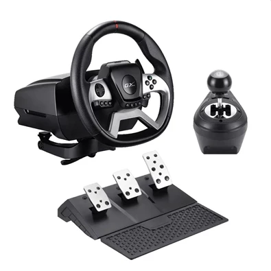 Genius SpeedMaster X5 FF PC/Xbox One/PS4 fekete versenykormány + pedál + váltó (Újracsomagolt)