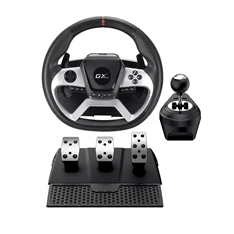 Genius SpeedMaster X5 FF PC/Xbox One/PS4 fekete versenykormány + pedál + váltó (Újracsomagolt)