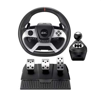 Genius SpeedMaster X5 FF PC/Xbox One/PS4 fekete versenykormány + pedál + váltó (Újracsomagolt)