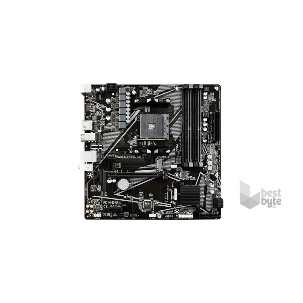 Gigabyte A520M DS3H AC AMD A520 AM4 mATX alaplap