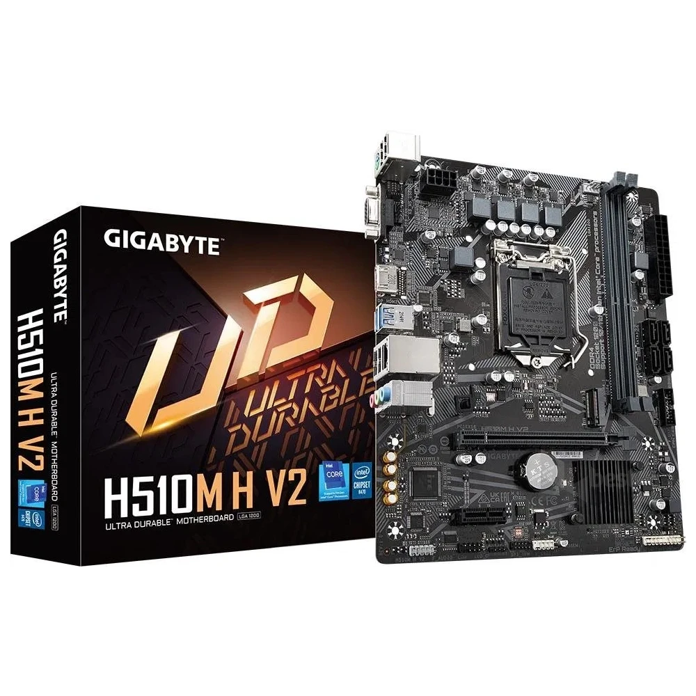 Gigabyte Alaplap - Intel H510M H V2 s1200 (H470, 2xDDR4 2660MHz, 1xGBE LAN, 4xSATA3, M.2, 4xUSB2.0, 2xUSB3.2)