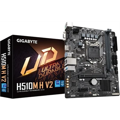 Gigabyte Alaplap - Intel H510M H V2 s1200 (H470, 2xDDR4 2660MHz, 1xGBE LAN, 4xSATA3, M.2, 4xUSB2.0, 2xUSB3.2)