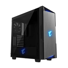 Gigabyte Aorus C300 Glass fekete (táp nélküli) ablakos mATX ház