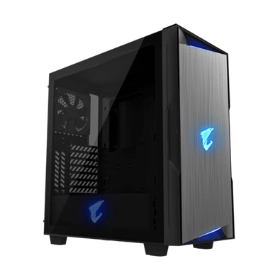 Gigabyte Aorus C300 Glass fekete (táp nélküli) ablakos mATX ház