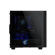 Gigabyte Aorus C300 Glass fekete (táp nélküli) ablakos mATX ház