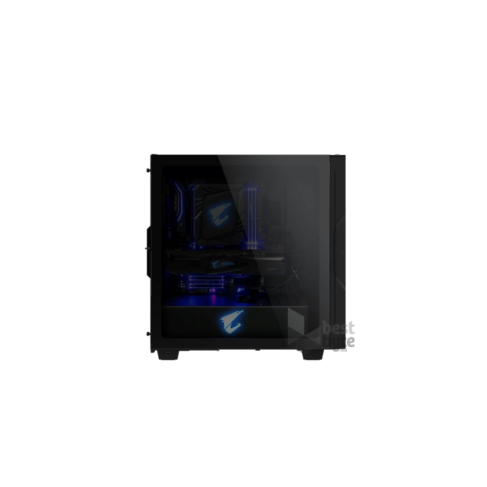 Gigabyte Aorus C300 Glass fekete (táp nélküli) ablakos mATX ház
