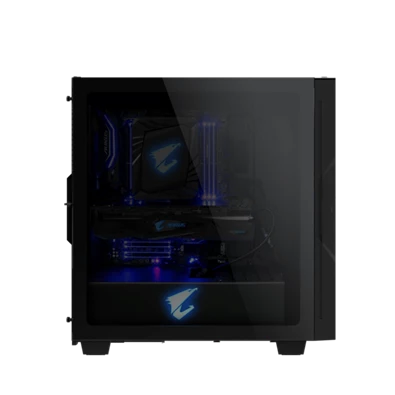 Gigabyte Aorus C300 Glass fekete (táp nélküli) ablakos mATX ház