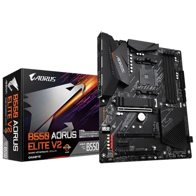 Gigabyte B550-AORUS-ELITE V2 AMD B550 SocketAM4 ATX alaplap