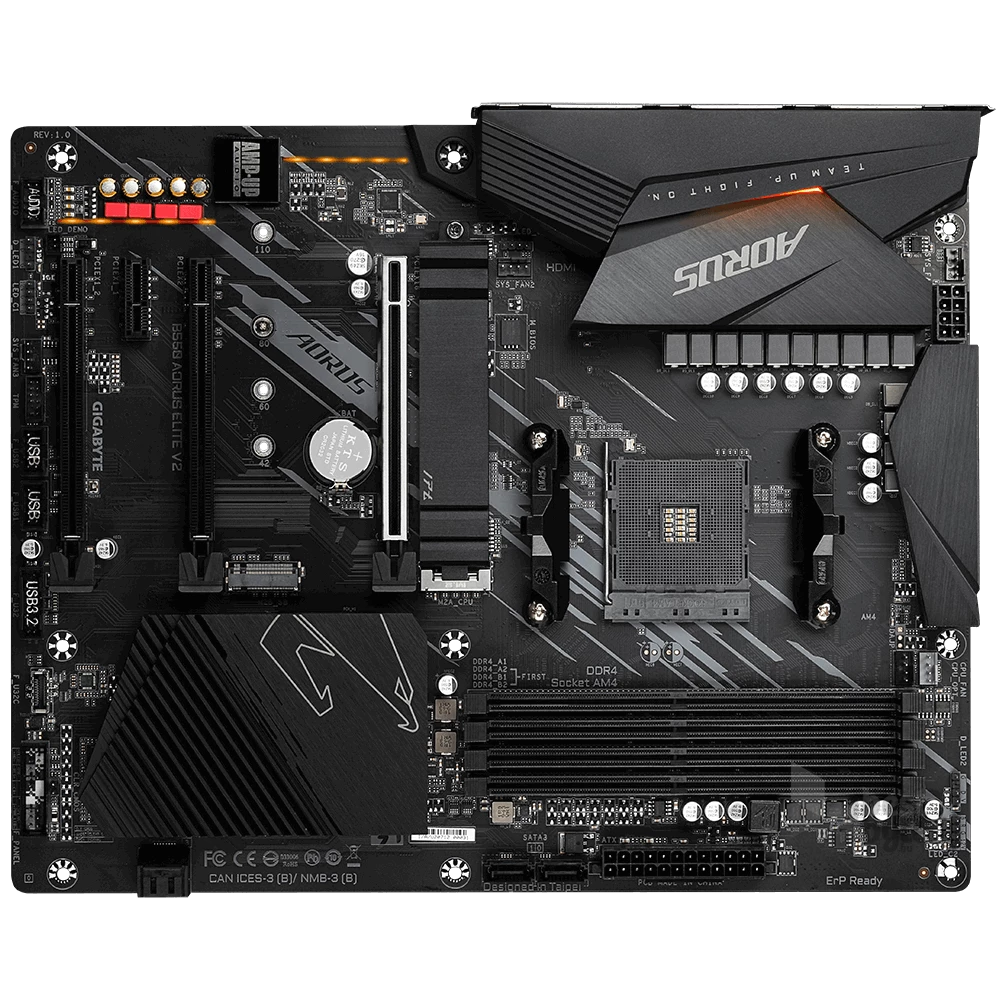 Gigabyte B550-AORUS-ELITE V2 AMD B550 SocketAM4 ATX alaplap
