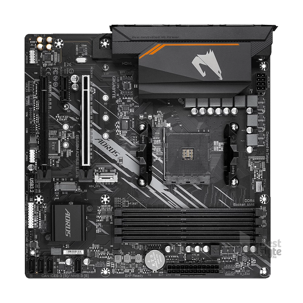 Gigabyte B550M-AORUS-ELITE AMD B550 SocketAM4 mATX alaplap