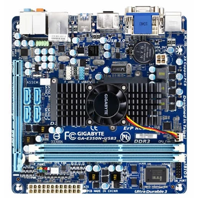 Gigabyte E350N-USB3 AMD Hudson-M1 FCH intgrált AMD E350 miniITX alaplap