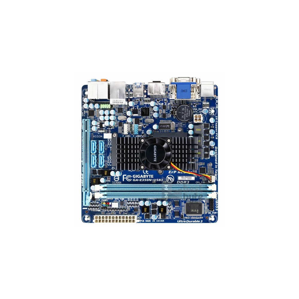 Gigabyte E350N-USB3 AMD Hudson-M1 FCH intgrált AMD E350 miniITX alaplap