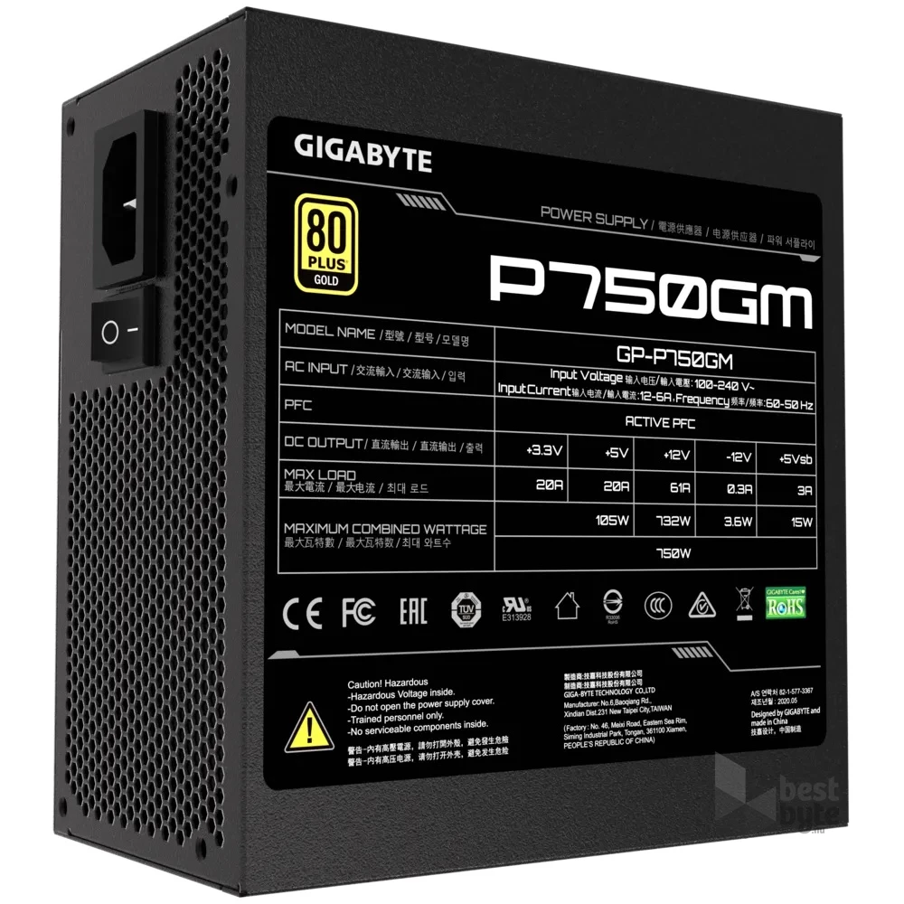 Gigabyte P750GM 750W tápegység