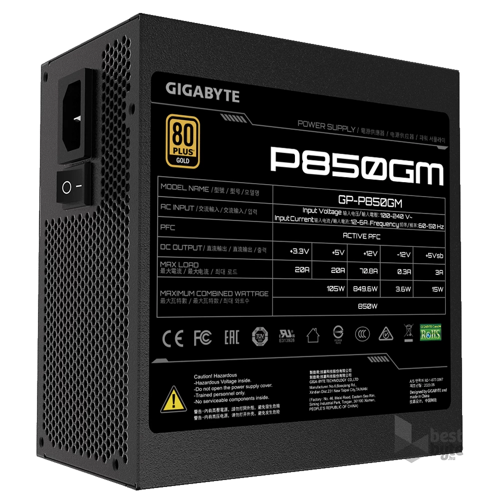 Gigabyte P850GM 850W tápegység