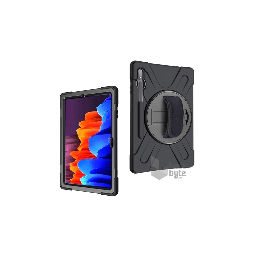 Gigapack GP-100484 Galaxy Tab S8 Plus LTE (SM-X806) / WIFI (SM-X800) / Tab S7 Plus (SM-T976) fekete műanyag tok