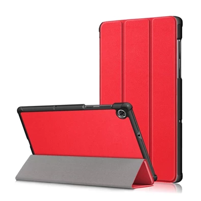 Gigapack GP-101251 Lenovo Tab M10 Plus (TB-X606F) piros bőr hatású oldalra nyíló tok