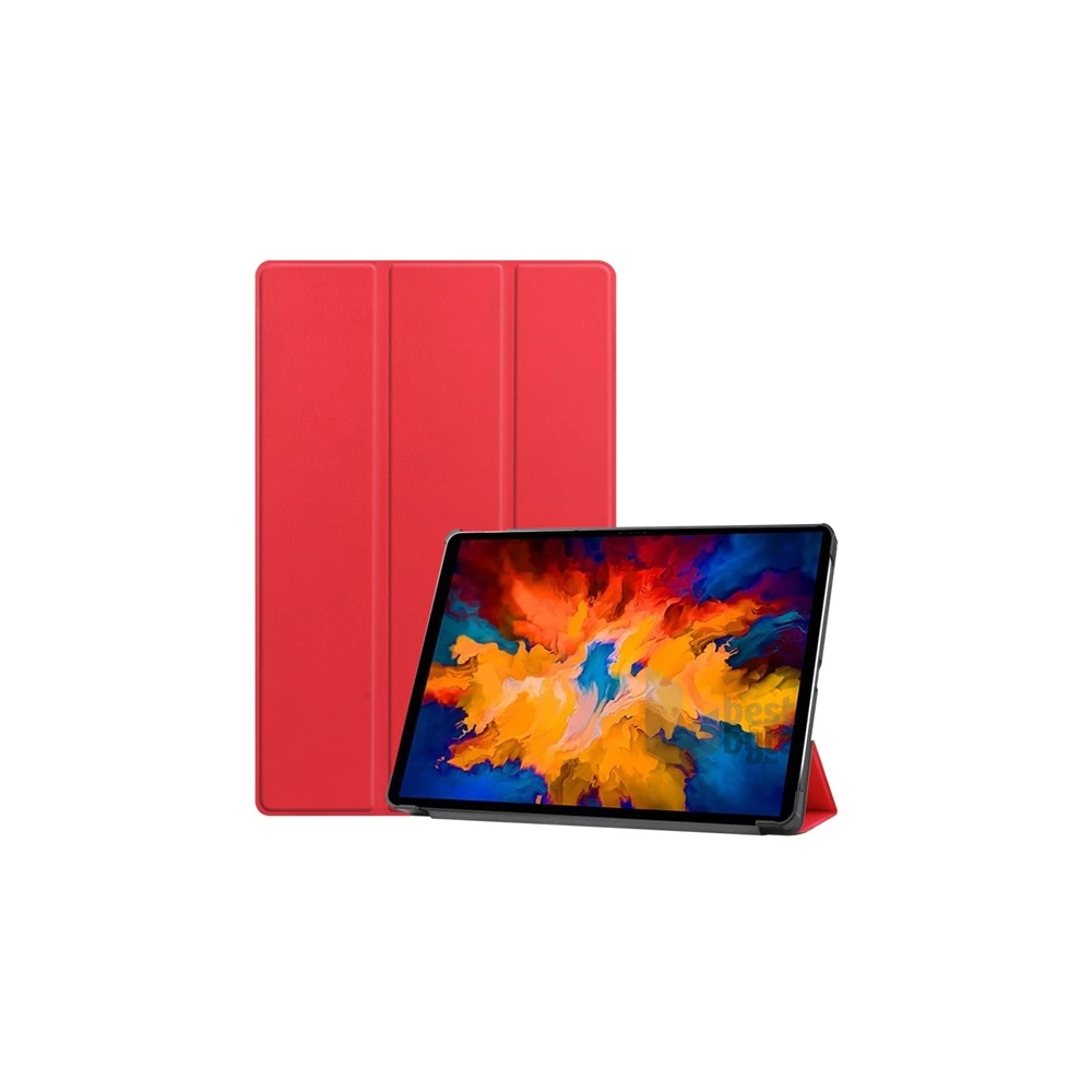 Gigapack GP-102448 Lenovo Tab P11 Pro (TB-J706F) piros bőr hatású oldalra nyíló tok