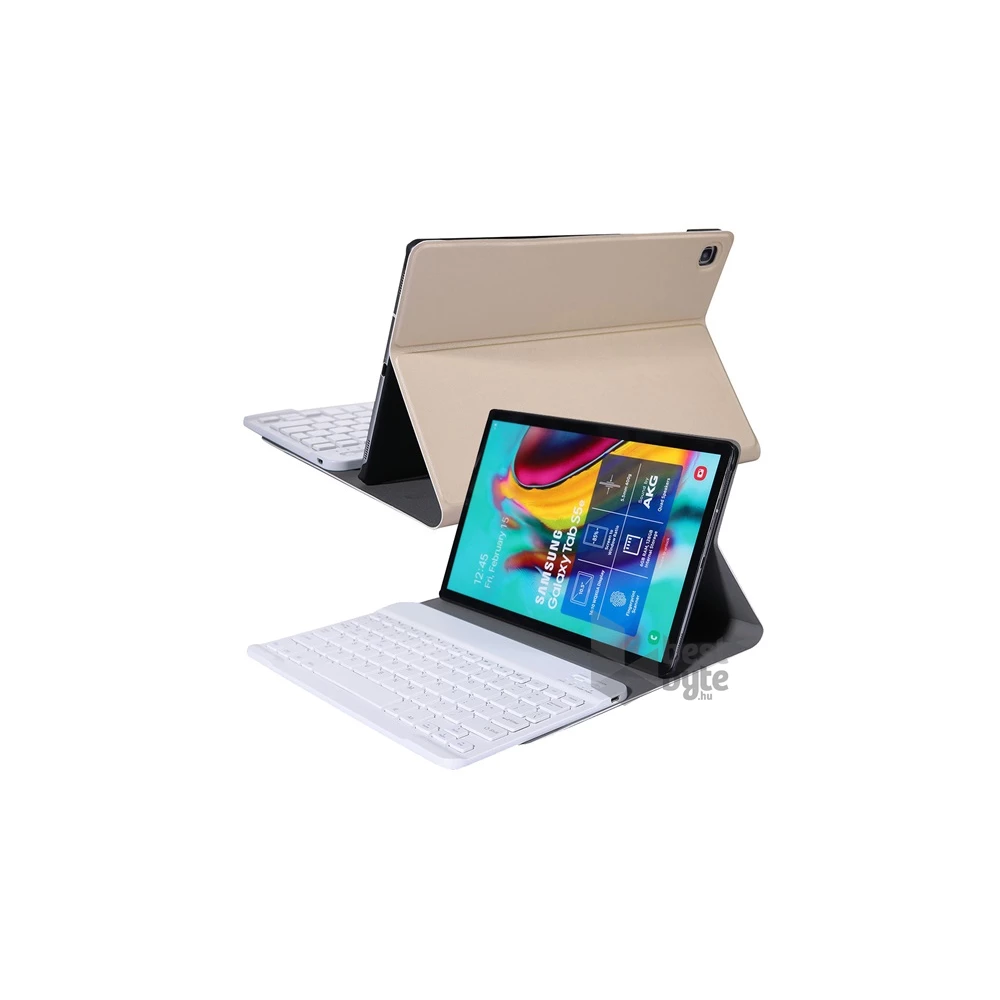 Gigapack GP-102463 Galaxy Tab S6 Lite 10.4 LTE (SM-P625) 2024 / WIFI (SM-P620) 2024 arany bőr hatású billentyűzetes tok