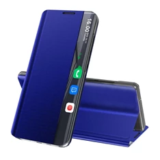 Gigapack GP-104349 Galaxy A72 5G (SM-A726F) / Galaxy A72 4G (SM-A725F) sötétkék textil hatású oldalra nyíló tok