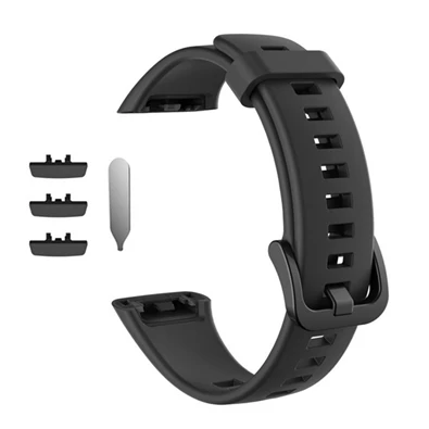 Gigapack GP-106904 Huawei Band 6 / Honor Band 6 fekete szilikon óraszíj