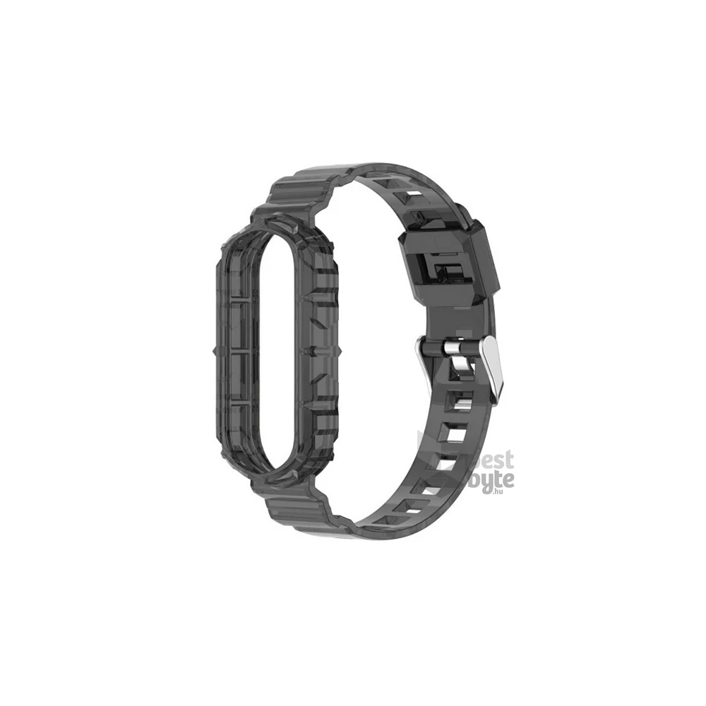 Gigapack GP-107228 Xiaomi Mi Band 5 / Mi Band 6 fekete szilikon óraszíj
