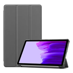 Gigapack GP-108278 Galaxy Tab A7 Lite LTE (SM-T225) / WIFI (SM-T220) sötétszürke bőr hatású oldalra nyíló tok