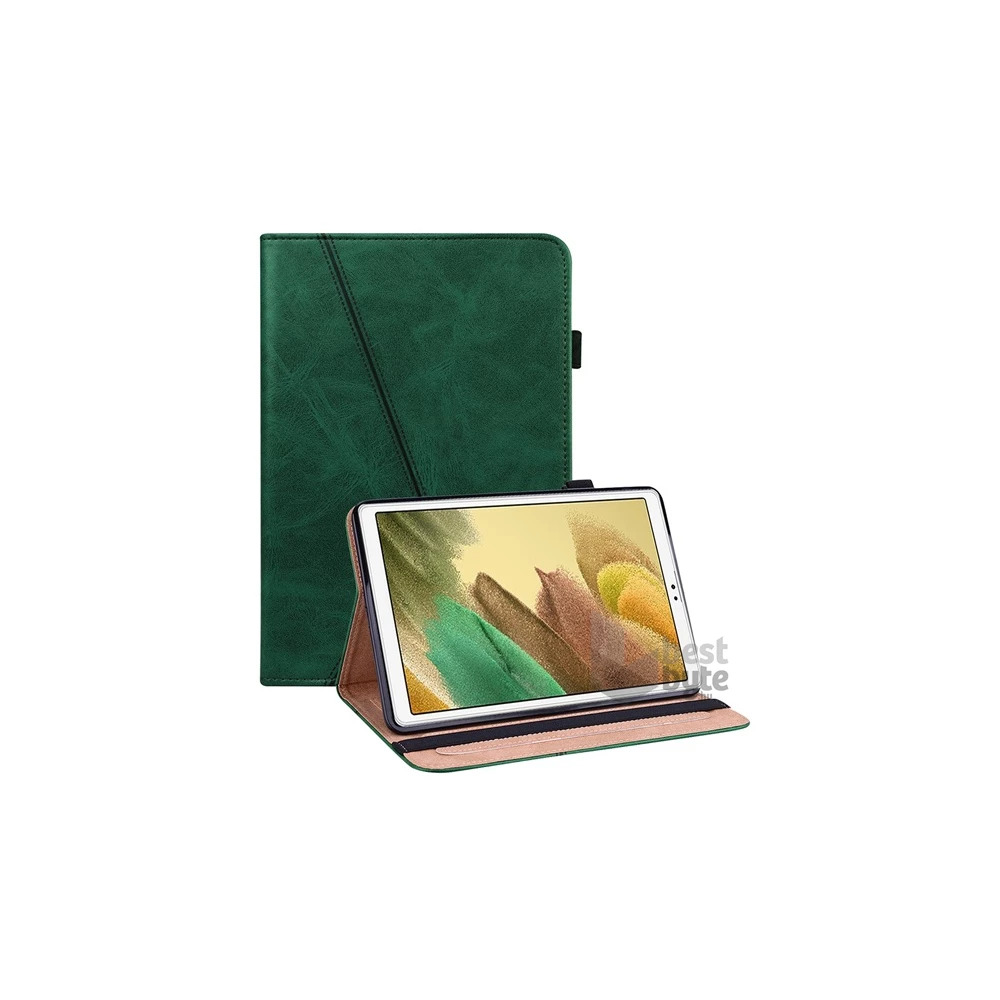 Gigapack GP-109523 Samsung Galaxy Tab A7 Lite LTE(SM-T225)/A7 Lite WIFI(SM-T220) sötétzöld bőr hatású oldalra nyíló tok