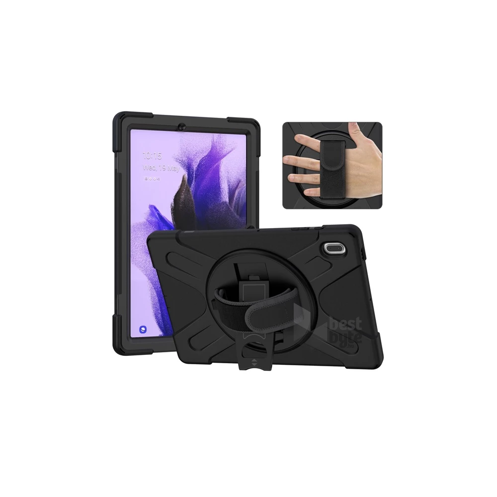 Gigapack GP-109704 Galaxy Tab S7 FE WIFI 12.4 (SM-T733/SM-T730) / Tab S7 FE 5G (SM-T736) fekete műanyag tok