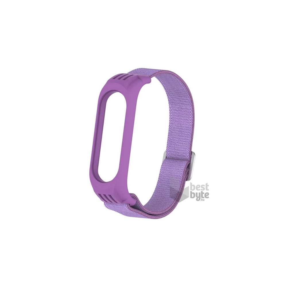 Gigapack GP-110036 Xiaomi Mi Band 6 / Mi Band 5 / MI Band 4 lila textil óraszíj