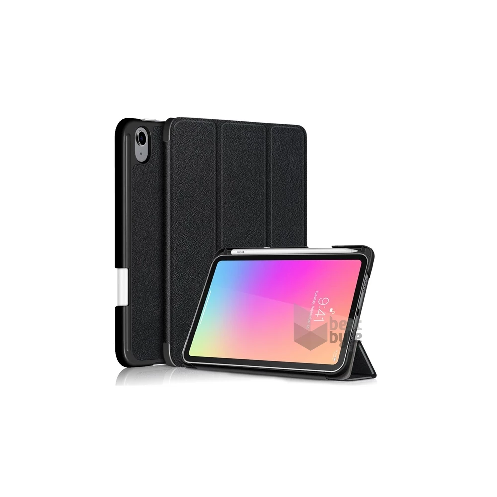 Gigapack GP-110740 iPad mini 6 (2021) fekete bőr hatású oldalra nyíló tok