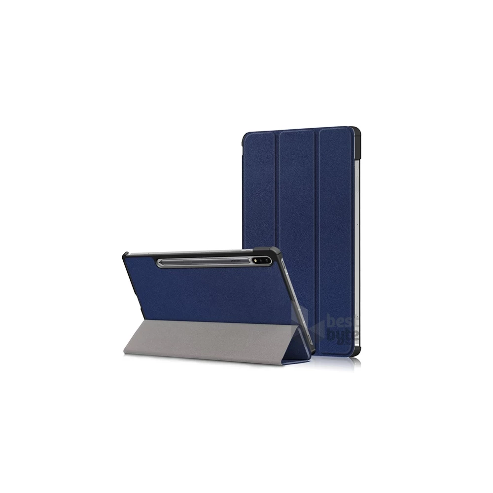 Gigapack GP-110946 Galaxy Tab S7 LTE (SM-T875) / Galaxy Tab S7 WIFI (SM-T870) sötétkék bőr hatású oldalra nyíló tok