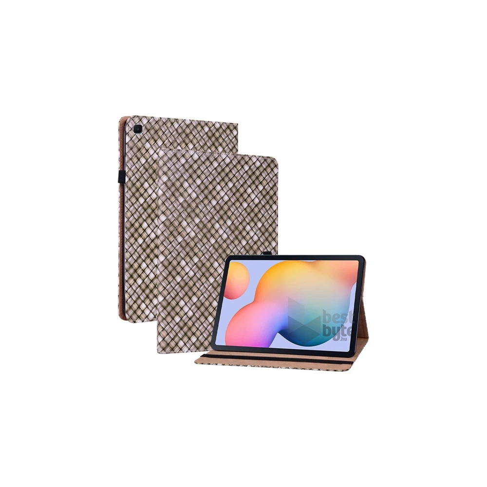 Gigapack GP-112984 Samsung Galaxy Tab S6 Lite 10.4 LTE(SM-P619)2022/WIFI(SM-P613)2022 barna bőr hatású oldalra nyíló tok