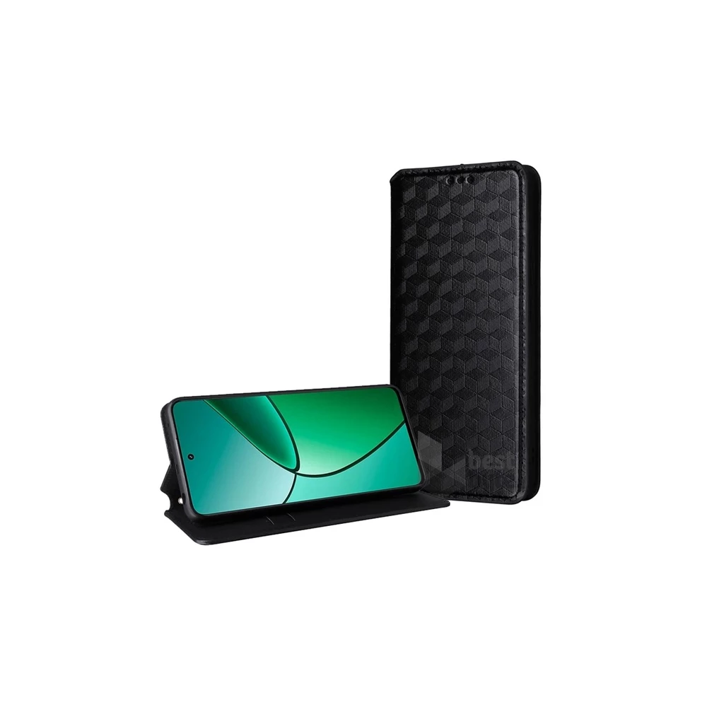 Gigapack GP-112997 ZTE Blade A31 fekete bőr hatású oldalra nyíló tok