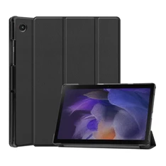 Gigapack GP-114073 Samsung Galaxy Tab A8 10.5 LTE (2021)SM-X205/WIFI(2021) SM-X200 fekete bőr hatású oldalra nyíló tok