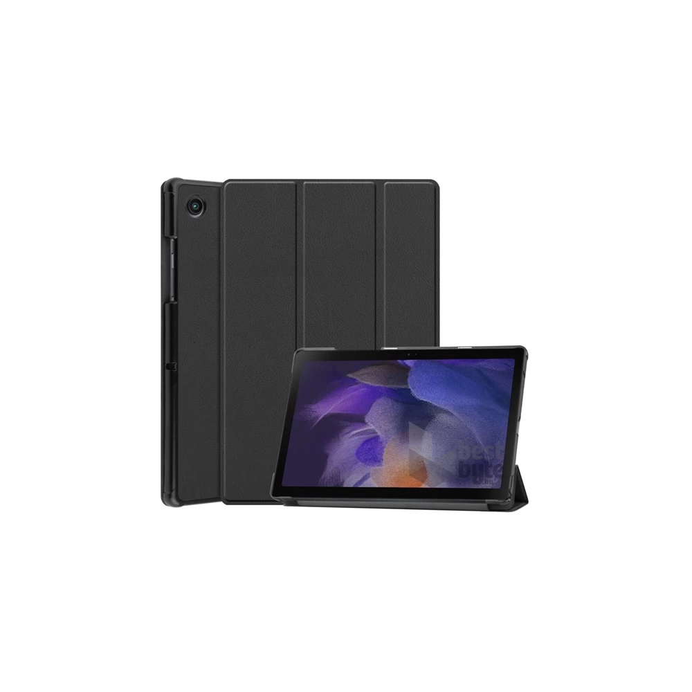 Gigapack GP-114073 Samsung Galaxy Tab A8 10.5 LTE (2021)SM-X205/WIFI(2021) SM-X200 fekete bőr hatású oldalra nyíló tok
