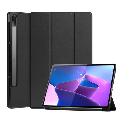 Gigapack GP-121294 Lenovo Tab P12 Pro (TB-Q706F) fekete bőr hatású oldalra nyíló tok