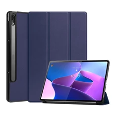 Gigapack GP-121296 Lenovo Tab P12 Pro (TB-Q706F) sötétkék bőr hatású oldalra nyíló tok