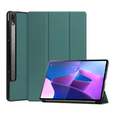 Gigapack GP-121297 Lenovo Tab P12 Pro (TB-Q706F) sötétzöld bőr hatású oldalra nyíló tok