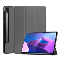 Gigapack GP-121298 Lenovo Tab P12 Pro (TB-Q706F) szürke bőr hatású oldalra nyíló tok
