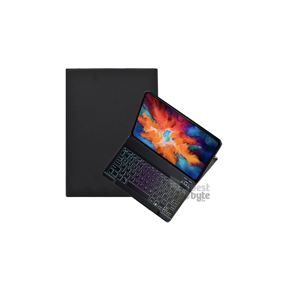 Gigapack GP-126366 Lenovo Tab P11 Plus (TB-J616F)/P11 5G (TB-J607Z)/P11 (TB-J606F) fekete bőr hatású billentyűzetes tok