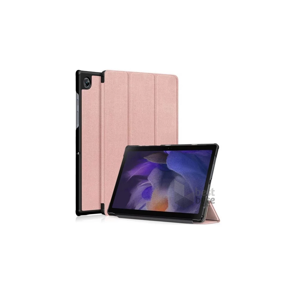 Gigapack GP-126372 Samsung Galaxy Tab A8 10.5 WIFI(2021)SM-X200/LTE(2021)SM-X205 rózsaarany bőr hatású oldalra nyíló tok
