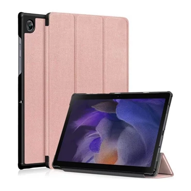 Gigapack GP-126372 Samsung Galaxy Tab A8 10.5 WIFI(2021)SM-X200/LTE(2021)SM-X205 rózsaarany bőr hatású oldalra nyíló tok