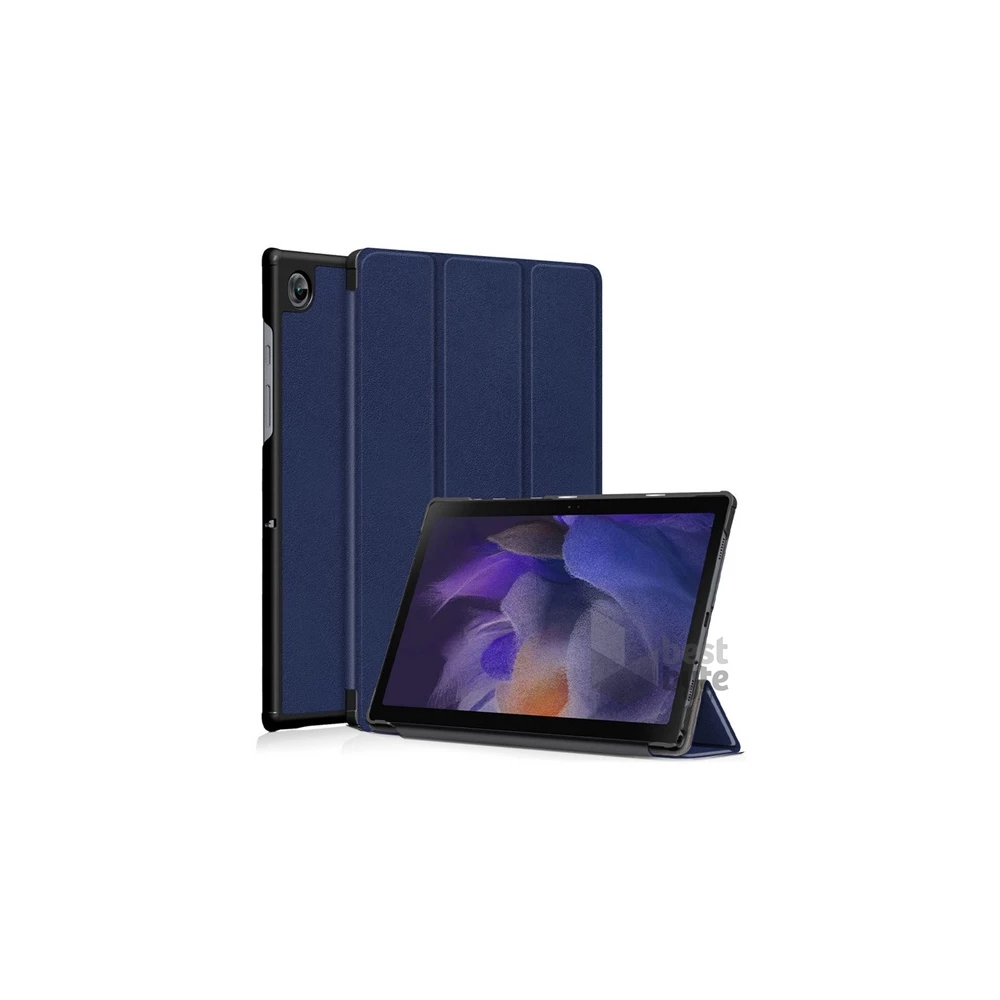 Gigapack GP-126373 Samsung Galaxy Tab A8 10.5 LTE (2021)SM-X205/WIFI(2021) SM-X200 sötétkék bőr hatású oldalra nyíló tok