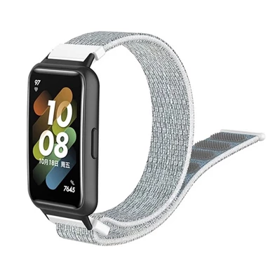 Gigapack GP-126406 Honor Band 7 / Huawei Band 7 ezüst nylon óraszíj