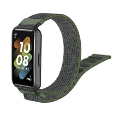 Gigapack GP-126410 Honor Band 7 / Huawei Band 7 sötétzöld nylon óraszíj