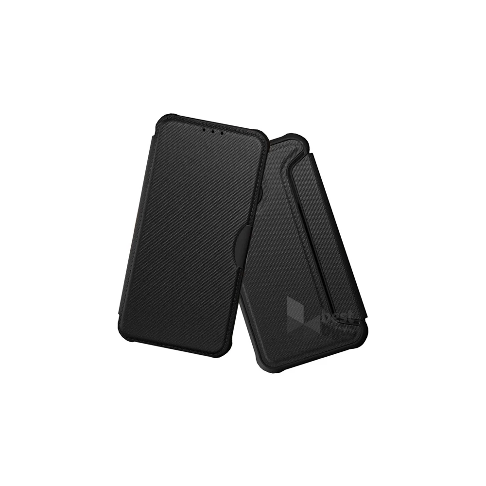 Gigapack GP-129179 Galaxy S22 5G (SM-S901) fekete bőr hatású oldalra nyíló tok