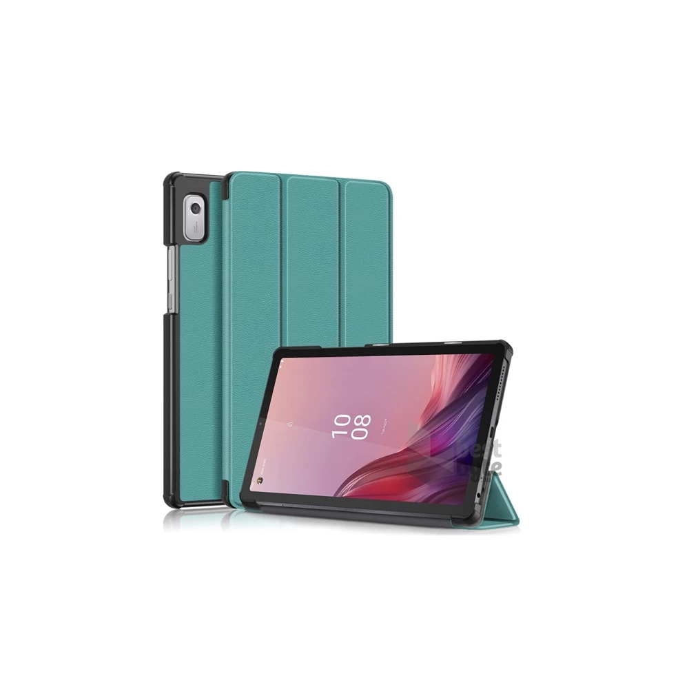 Gigapack GP-138227 Lenovo Tab M9 (TB310X) LTE/Tab M9 (TB310F) WIFI sötétzöld bőr hatású oldalra nyíló tok