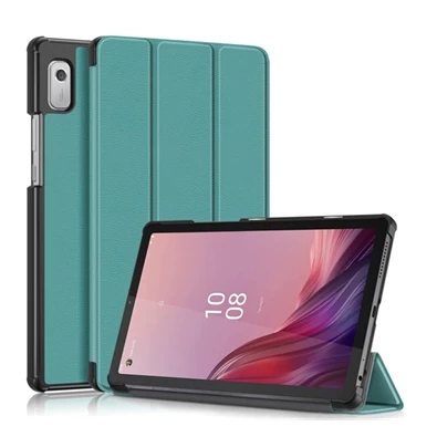 Gigapack GP-138227 Lenovo Tab M9 (TB310X) LTE/Tab M9 (TB310F) WIFI sötétzöld bőr hatású oldalra nyíló tok