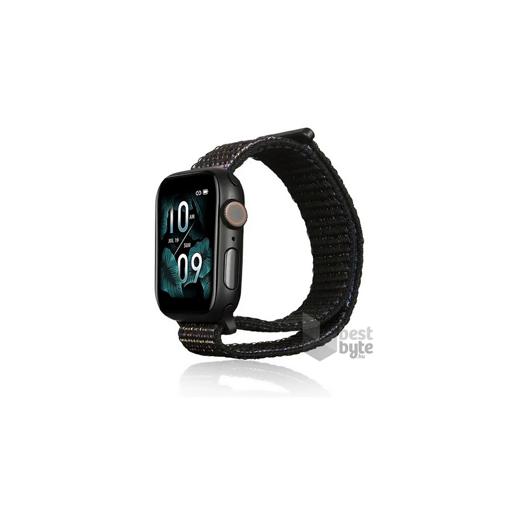 Gigapack GP-141129 Apple Watch Series 9 41mm / Watch Series 8 41mm / Watch Series 7 41mm fekete nylon óraszíj