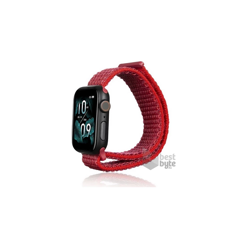 Gigapack GP-141132 Apple Watch Series 9 41mm / Watch Series 8 41mm / Watch Series 7 41mm piros nylon óraszíj